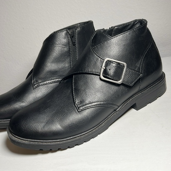 Frye and Co. Men\'s Oliver Stacked Heel Boots Black Size 10 main image 5